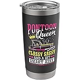 Pontoon Boat Pontooning Pontoon Queen Lake Boating Pontoon Stainless Steel Insulated Tumbler