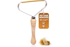 DIAFLINE 1-Pack Pet Hair Removal Tool - Carpet Rake and Squeegee for Pet Hair Remover Tool - Lint Remover and Hair Scraper for Couch - Easy to Clean Fuzz Fur and Pro Cat Dog Hair Remover for Rugs,Car Floor Mat