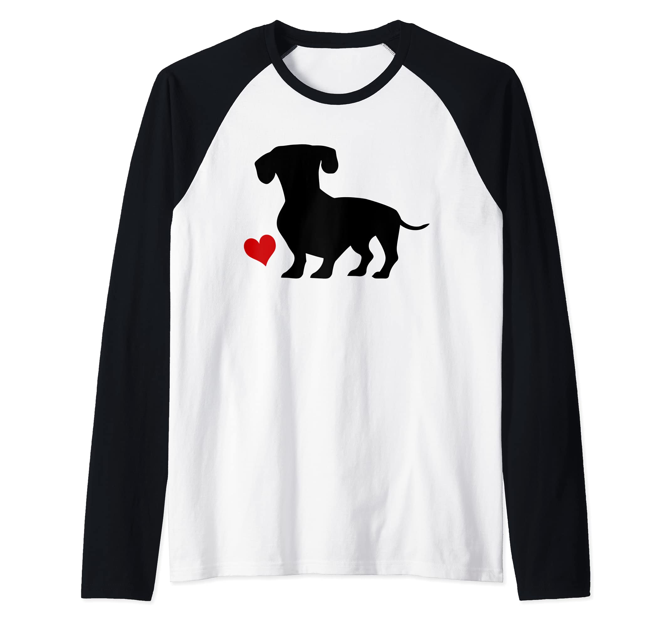 Wiener Dog Raglan Baseball Tee