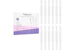 MATGICOL Dermaplane Razor for Women Face & Eyebrow - Dermaplaning Tool for Peach Fuzz Facial Hair Removal,High Precision Blade for Smooth Skin (White, 12 Count)
