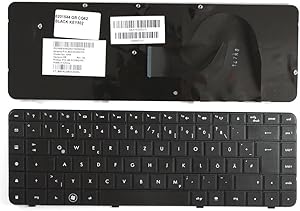 Keyboards4Laptops German Layout Black Laptop Keyboard Compatible with HP G62t-250