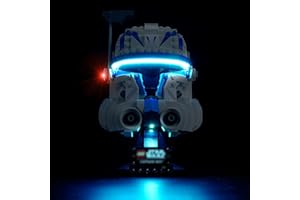 cooldac LED Light Kit for Lego Captain Rex Helmet 75349, Lighting Kit Compatible with Lego 75349 (Lights Only, No Lego Models)