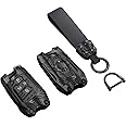 Heavy Metal Key Fob Cover Case Protector for Volkswagen, Keychain, Accessories for VW Arteon Atlas Golf Alltrack Jetta Passat Taos SEL Tiguan for Skoda Kodiaq Superb A7 MK6 Polo for 3 Buttons