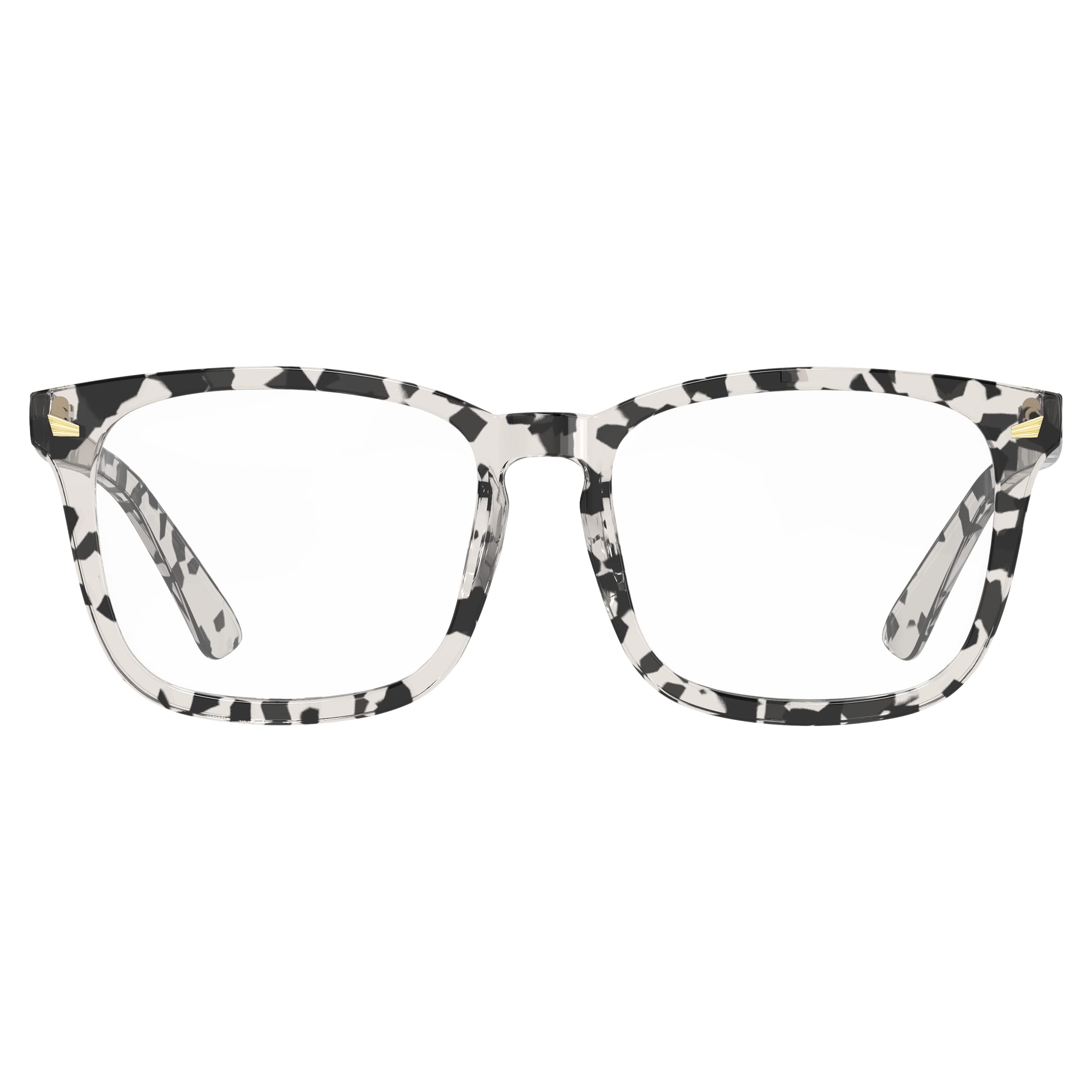 Foxmans™ Blue Light Blocking Glasses for Men & Women | Computer, Gaming & Screen Glasses | Anti Eye Strain, Headaches & Sleep | Non-Prescription | UK Brand | McCartney Everyday Lens (Marble)