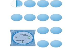 CLPA 12-Pack Plastic Oval Blanks, 3.75-Inch Clear Ornaments for Crafts, Made from Flexible Plastic Clear Ornament Blanks, Perfect for Crafting, Custom Coasters, and Christmas Decorations