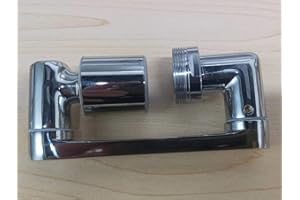 EXSSRACH Faucet Extender, 1080° Rotating Faucet Extender, 2 Modes 360° Universal Flexible Swivel Sink Extender Faucet Aerator with Robotic Arm, Silver