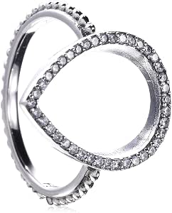 Amazon.com: MAGA 1 Sterling Silver Ring My Valentine Love ...