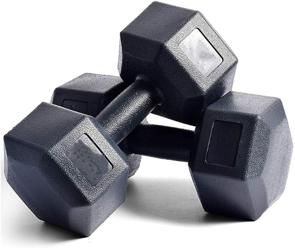 KKCD - Dumbells Hex Dumbbells Men's Exercise Arm Muscle Home Fitness Equipment 2kg/3kg Rubberized Dumbbell Female All-purpose Gym And Home Workouts Waterproof And Non-Slip Bodybuilding(1pair) Darbell