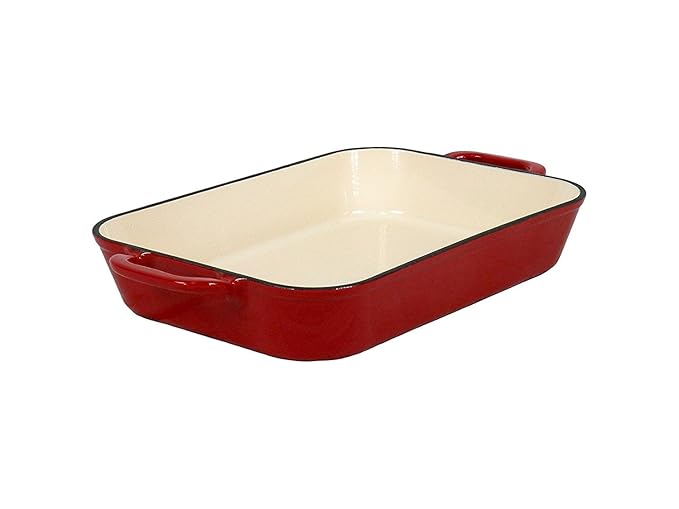 Field Chef Baker 5Quart Enameled Cast Iron Lasagna Pan