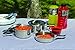 Texsport Backpackers Stainless Steel  Copper Bottom Outdoor Camping Cookware Cook Set with Storage Bagthumb 2