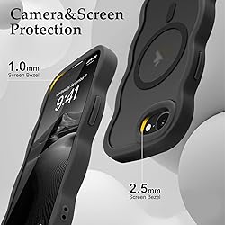 Pepmune for Phone 16e Case, Curly Wavy Frame Hard