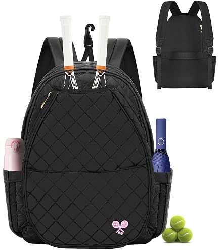 Sac De Tennis Pour Enfant – 28x40x15 Cm, Oxford Imperméable, Poches Filet, Bretelles Rembourrées, Bleu Foncé