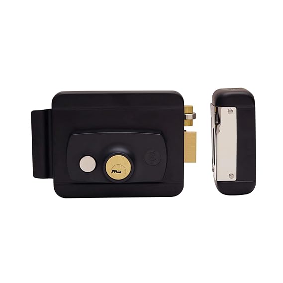 Yale Electric Rim Lock Matt Black Finish Amazon.in Home Improvement