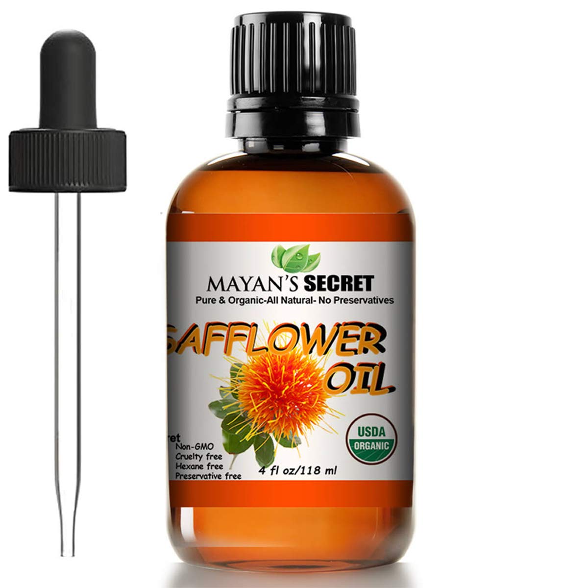 USDA Certified Organic Safflower Seed Oil High in Vitamin