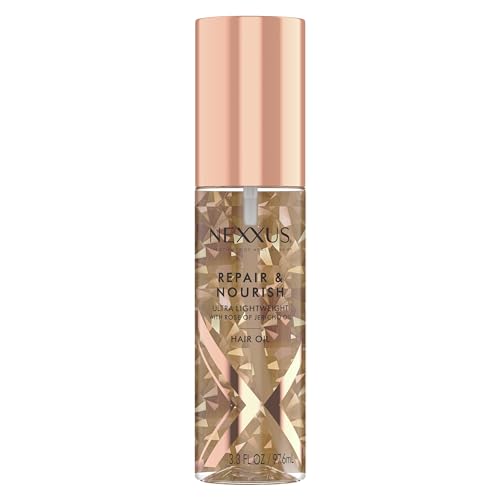 NEXXUS ULTRA LIGHTWEIGHT HAIR OIL REPAIR & NOURISH FOR INTENSE NOURISHMENT WITH STYLEPROTECT TECHNOLOGY & ROSE OF JERICHO OIL 3.3 OZ