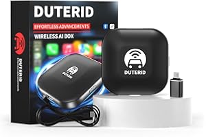 M CARKUMI Wireless CarPlay Adapter for Convert Wired to Wireless CarPlay Dongle with 5.8GHz WiFi Plug & Play Auto Connect Wireless Adapter for iPhone with No Delay, Lightweight, for Factory Wired CarPlay Cars.