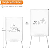 VIZ-PRO Light Melamine Tripod Whiteboard Flipchart Easel 90 x 60 cm view 2