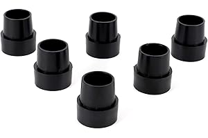 ZIZILAND Replacement Mini Trampoline Leg Cap Tips, 6 Pieces, Black, Only Fit in 1in Diameter Mini Trampoline Legs