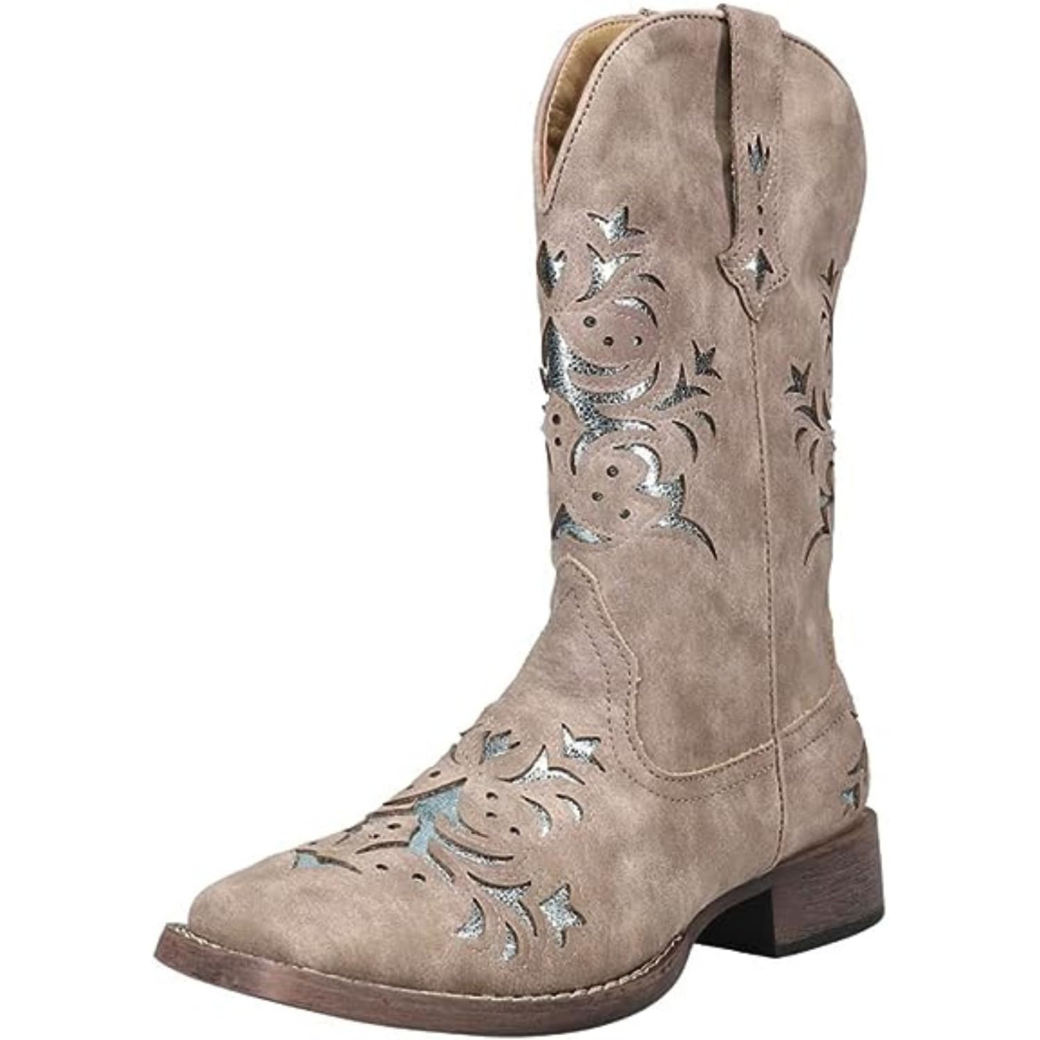 Roper Womens Kennedy Boot, Grey, 9 Image Roper Womens Kennedy Boot, Grey, 9 Image
