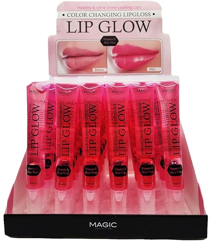 Amazon.com: Magic Collection Lip Glow Color Changing Lip Gloss (1 Tube) : Beauty & Personal Care