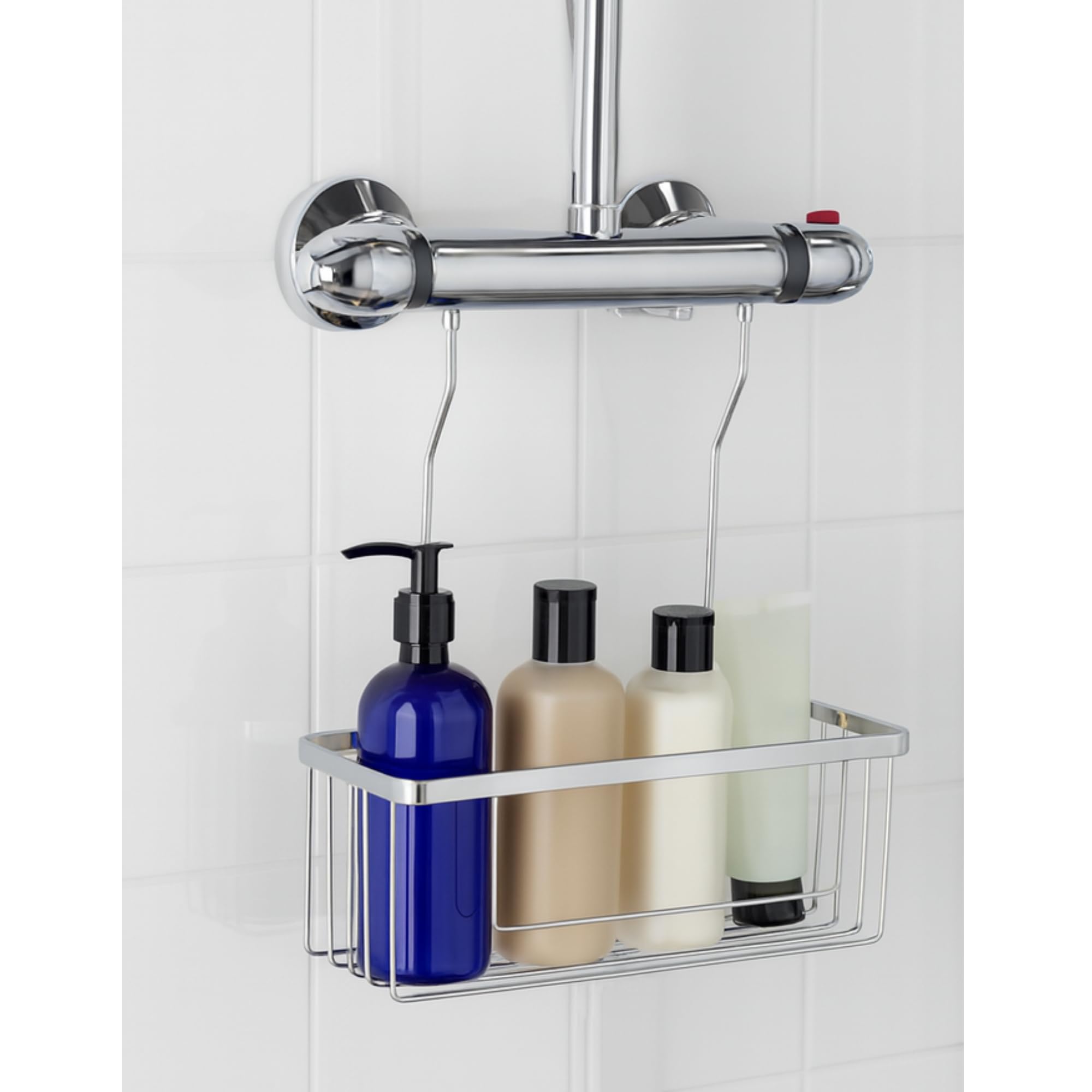 Keenware KSC-001 Rectangle Shower Caddy, Chrome, 385x280x120mm (HxWxD)