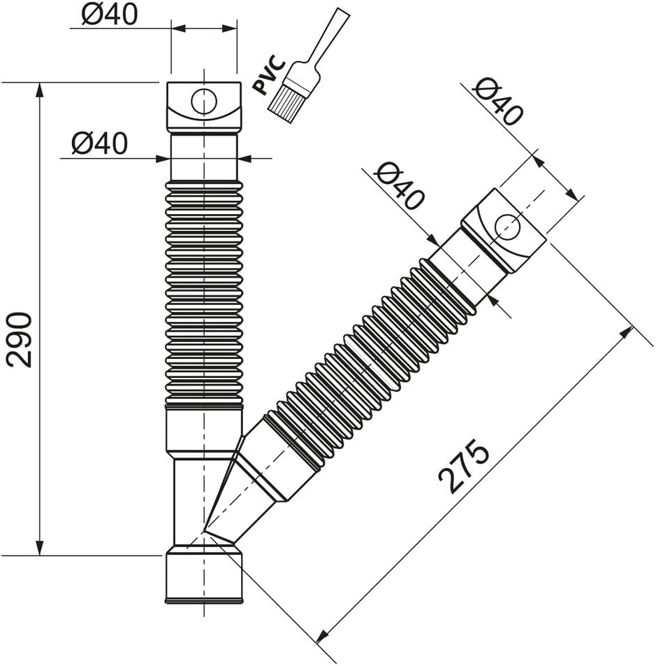 Wirquin Magicoude 79011001-On Y Plumbing Fitting Diameter 40 mm, Gray, ⌀40 - Image 3