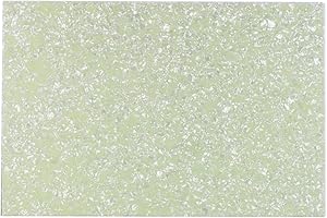 FLEOR 11.4 x 17 Inch Guitar Bass Pickguard Sheet DIY Strat Tele Guitar Pickguard P Bass J Bass Blank Pickguard Material,4Ply Vintage Mint Green Pearl