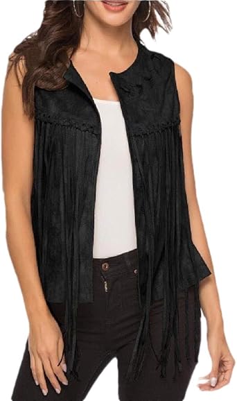 Gilet sans manche daim femme Clearance
