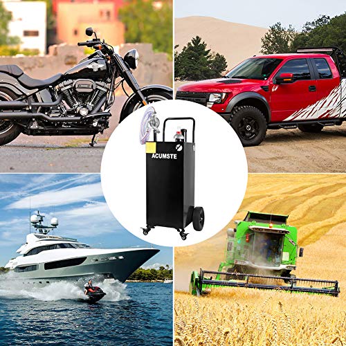 35 Gallon Fuel Tank,Portable Gas Caddy Fuel Transfer Tank, Gas Cans