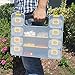 WorkVanEquipment Hardware Case Tackle Box storage with Patented Removable Compartment Organizer for Screws, Nuts, and Bolts, WVE9410