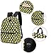 Tibes Cute Waterproof Backpack Funny Emoji Schoolbag for Kids Black