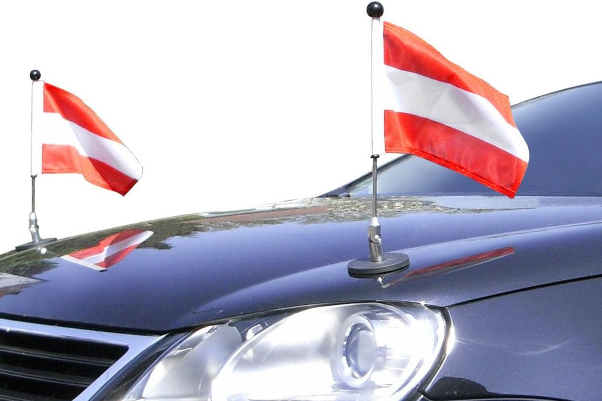 Pair Car Flag Pole Diplomat1.30 Pair Car Flag Pole Diplomat1.30
