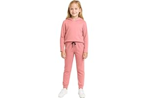 Sweet Hearts Girls Joggers Set - 2 Piece Fleece Pullover Girls Hoodies and Kids Sweatpants Athletic Sets: Made in USA (5-18)