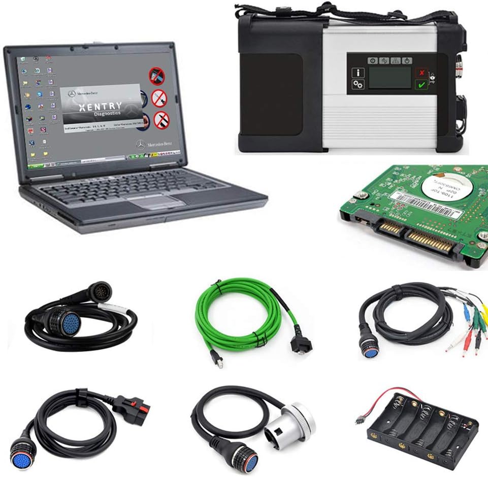 Full Chip HDD Software MB STAR C5 MB SD Connect Compact 5 Diagnostic Tool with WIFI Function For Mercedes Benz Car & Truck with HDD and Laptop