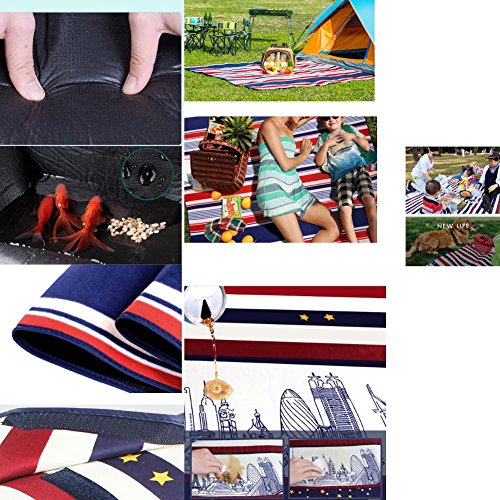 Picnic Blanket Water-Resistant Beach Blanket Tote 79 * 59 inch
