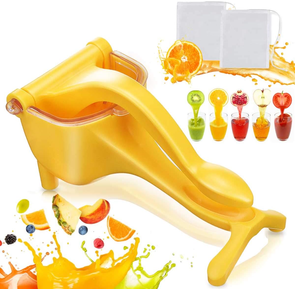 Jeteven Manuelle Entsafter, Manuell Fruchtsaftpresse, Manueller