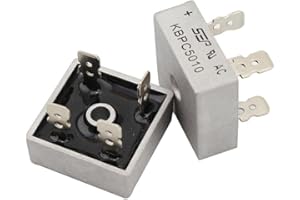Yetaida 2pcs Bridge Rectifier Diodes, KBPC5010 50A 1000V Axial Full Electronic Silicon Rectofier Diode, Through Hole 4-Pin KBPC 5010