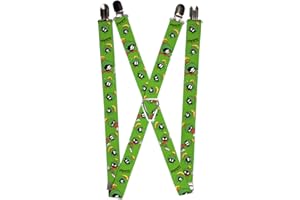 Buckle-Down Suspenders-Marvin The Martian W/Poses/Expressions Green