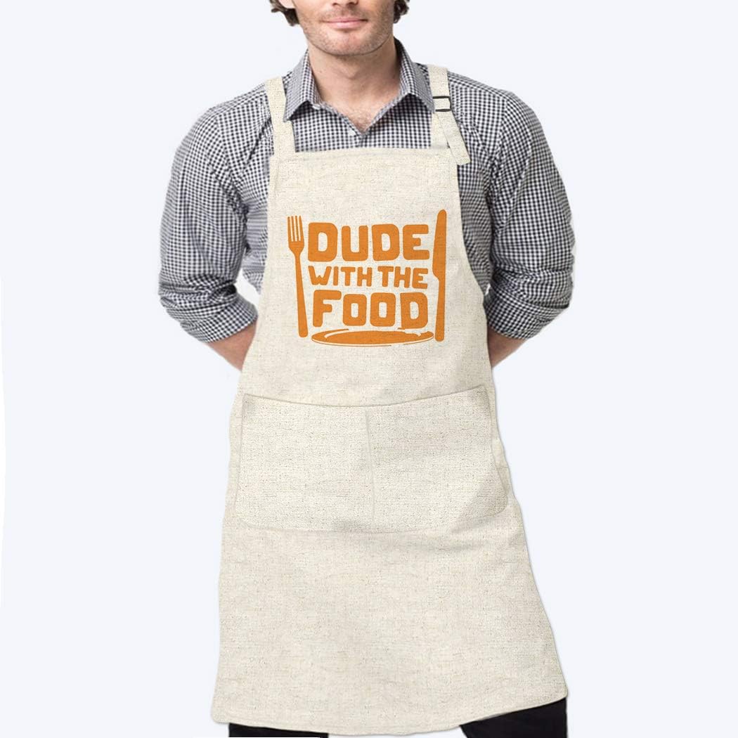 Dude with The Food Funny Kitchen BBQ Cooking Apron 1