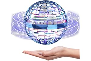 ATHLERIA Mini Drone Toys for Age 8-13,Easter Toys for Kids,UFO Magic Flying Orb Ball with Lights,Hover Boomerang,Fidget Flying Spinner,Cool Gadgets Birthday Gift Ideas for Boys Girls 6 7 8 9 10+ Year