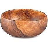Pacific Merchants Trading Acaciaware Round Calabash Bowl, 4-Inch by 1.5-Inch