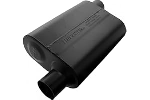 Flowmaster Super 44 Series Chambered Muffler – 2.50” - Offset In/Offset Out – Aggressive Sound – 16 Gauge Aluminized Steel – For Classic & Late Muscle Cars, Street Rods, Trucks, SUVs (942548)