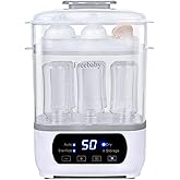 Freebaby Baby Bottle Steamer and Dryer, All-in-One Sterilizer and Dryer for All Baby Bottle, Bottle Sanitizer for Pacifiers&B
