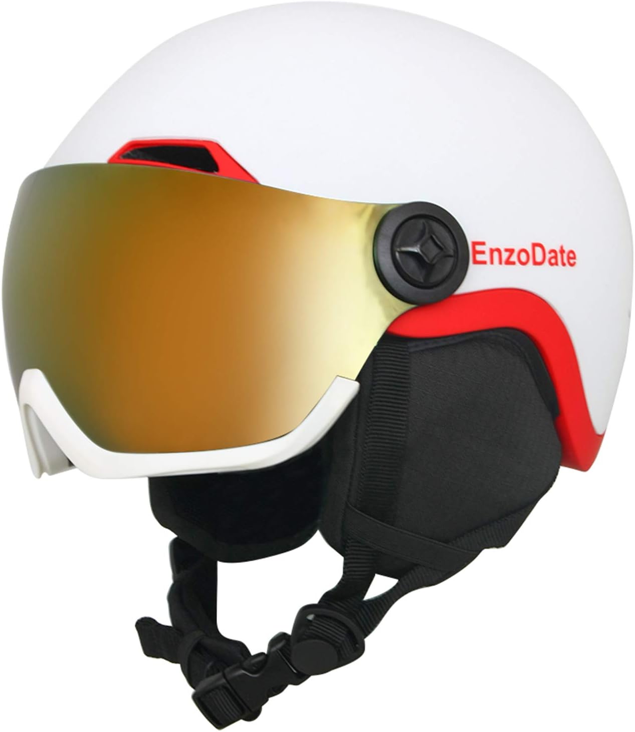 Casque De Ski Snowboard 2-en-1 Avec Masque Amovible - Anti-buée, Anti-UV, Réglable 61-64 Cm