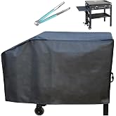 28 inch Blackstone Griddle Cover，600D Heavy Duty Waterproof Anti-UV Canvas Flat Top BBQ Cover for Blackstone 28'' Outdoor Cooking Gas Grill Griddle Station,