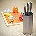 MEKBOK modern stainless steel knife holder-best knife holder, soft touch, easy to clean the surface-universal knife holder-suitable for 12 knives-unique kitchen knife holder