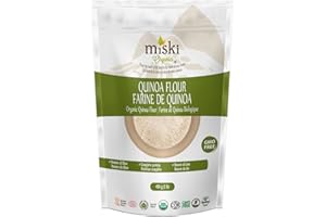 Miski Organics Organic White Quinoa Flour, Non-GMO, Gluten Free, Vegan, Kosher 454g