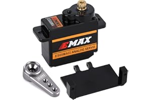 INJORA RC Servo Steering Servo with Mount Bracket and Arm for RC Car Boat Model Parts AX24 Axial SCX24 Upgrade (Grey)