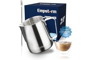 Empstorm Espresso Machine 20 Bar, 3 in 1 Espresso Maker with Milk Frother Steam Wand for Latte & Cappuccino - Espresso Accessories Stainless Steel Milk Frothing Pitcher 12 Oz with Decorating Pen