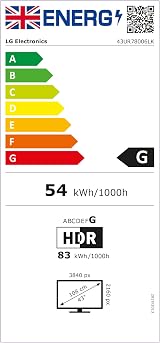 LG 43UR78006LK 43 Inch 4K Ultra HD Smart TV α5 Gen6 Freeview Play view 8